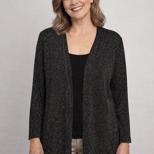 Eva & Paige Women's Black Sparkly Jacket/Blazzer, size M